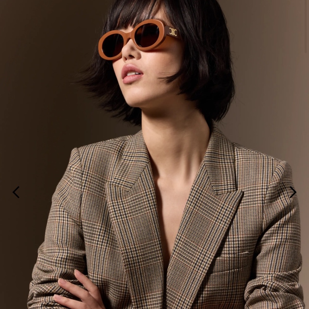 Celine Triomphe Oval Sunglasses